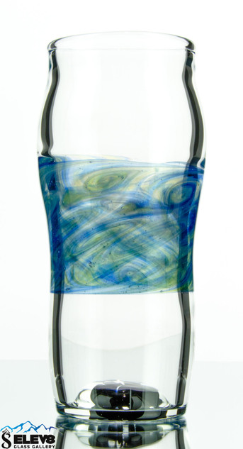 Custom Starry Night Swirl Drinking Glass By Elev8 Premier